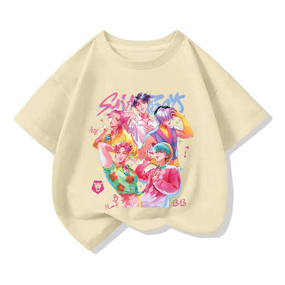 NASA联名KPop Demon Hunters猎魔女团休闲时尚潮t儿童学生短袖夏