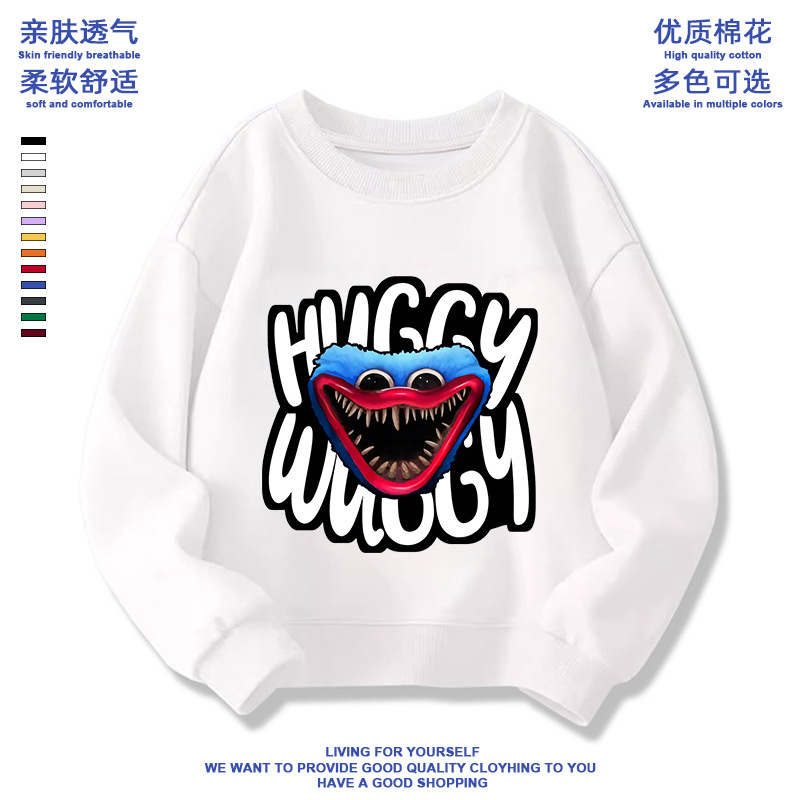 波比的游戏时间smiling critters3新款恐怖微笑动物男童宽松长袖