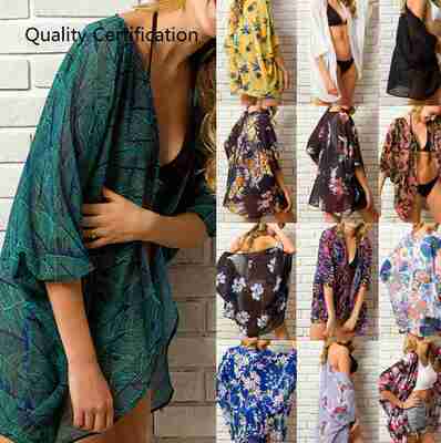 Beach Tunics Bathing Costume  Floral Beachwear Cover