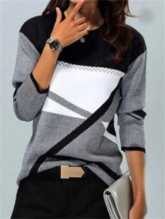 Crew Neck Contrast 位置印花圆领 Print Shirt 恤 Location