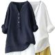 linen Loose top宽松净色棉麻上衣 colored cotton and clean