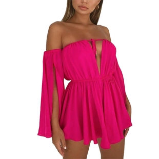 tube top casual word waist strap high dress高腰女裙 shoulder