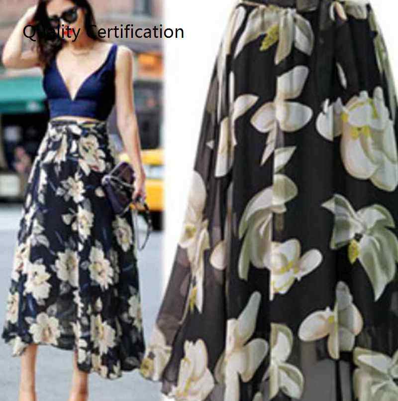 Plus size floral skirt, mid-length and large swing skirt8505,女装/女士精品,半身裙,淘宝优惠券,粉丝福利购,淘宝优惠卷