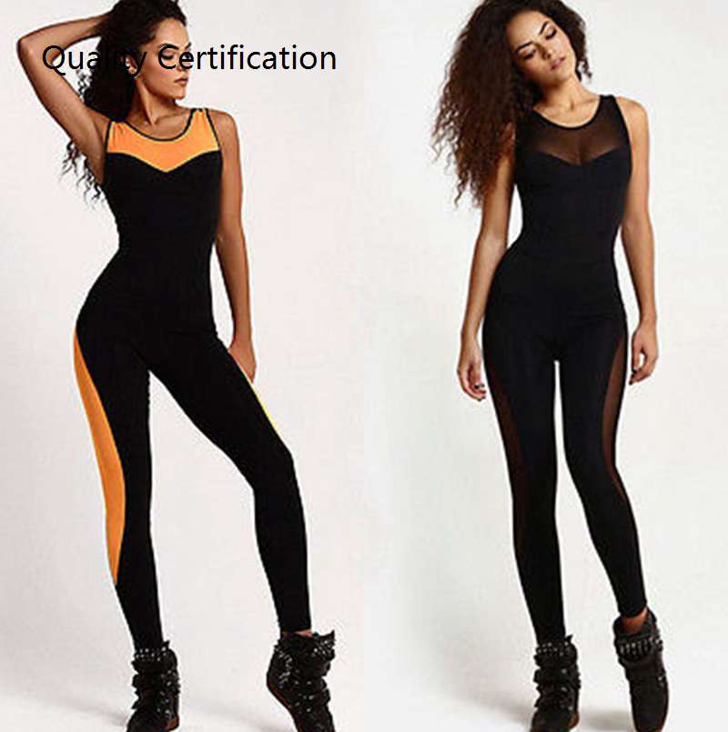 Leotard Clubwear Size S-XL Black Orange