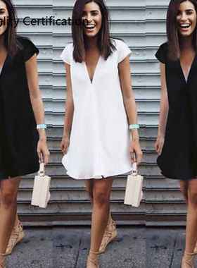 k  Dresses Casual Plus Size  Short Mini Black Dress New 2020