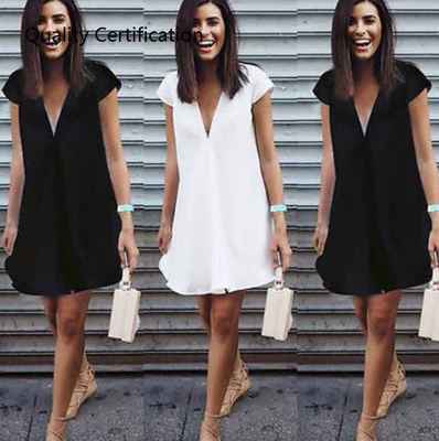 k  Dresses Casual Plus Size  Short Mini Black Dress New 2020