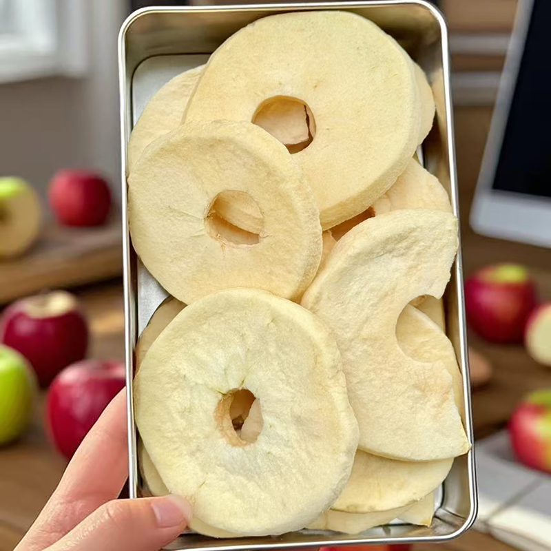 这真的一绝！冻干苹果脆片原味无糖精无添加剂厚切苹果干零食烟台