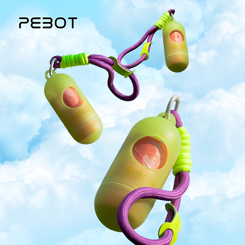 PEBOT夜光拾便袋胶囊牢固挂绳款