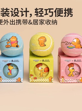 QZee狗狗玩具派思维加菲猫网球户外人宠互动球解闷耐咬小中大型犬