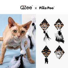 QZee网红猫咪爆款 新PIKAPOO颠倒黑白益智猫玩具逗猫棒毛线轨道球