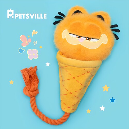 派思维加菲猫绳结藏食磨牙狗玩具