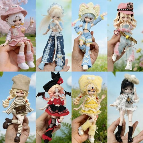 8分bjd12分ob11娃衣17-19厘米米甜蘑菇菌无症状米二水金体娃衣服