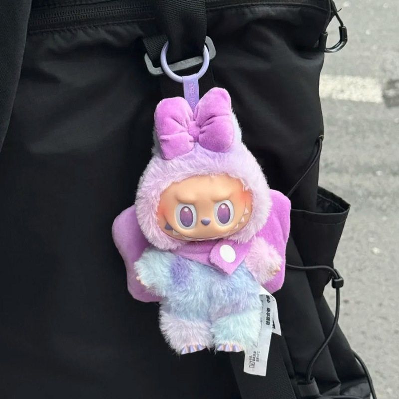 娃衣labubu潮衣一代二代三代拉布布马卡龙搪胶前方高能蝴蝶结套装