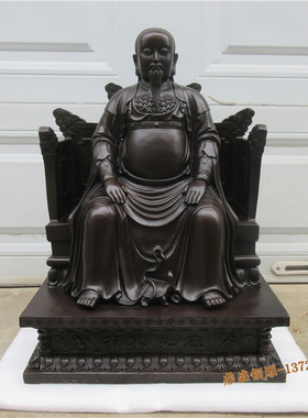 黄铜武当山有求必应摆件工艺品