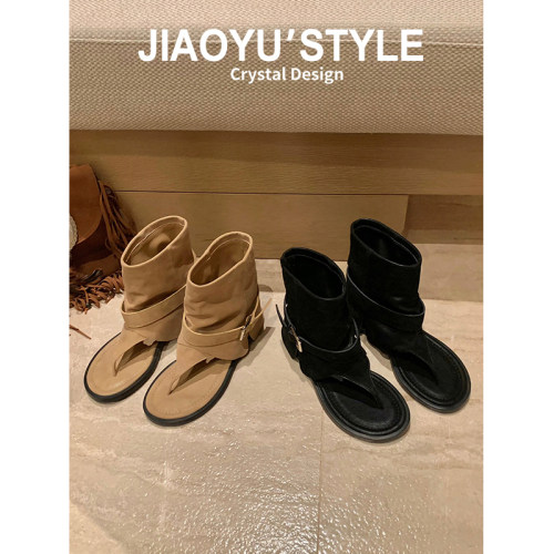 【牛皮版*顺丰马上发】凉靴鞋