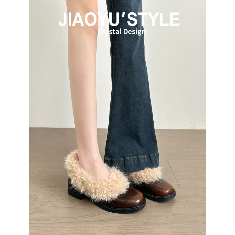 现货！！【免费试穿】牛皮单鞋