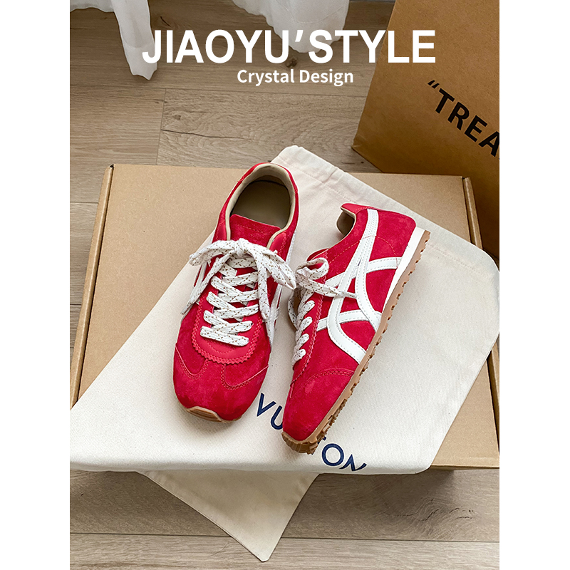 现货！！【免费试穿】牛皮德训鞋