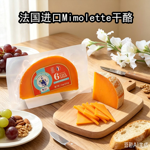 法国进口伊斯尼米莫莱特干酪210g 即食原制奶酪ISIGNY Mimolette