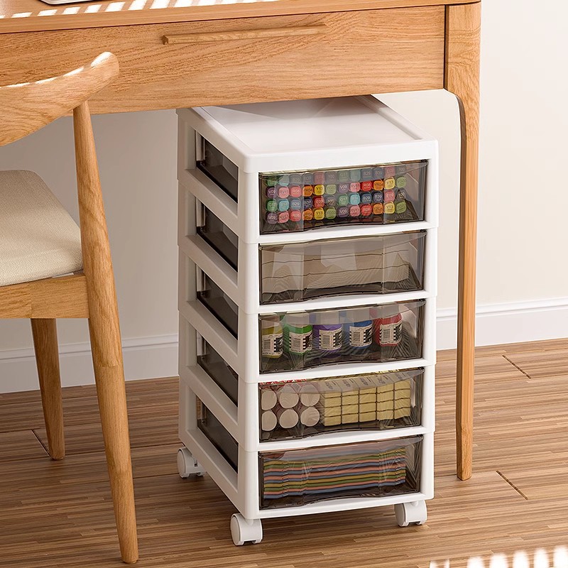 桌下抽屉收纳架移动置物盒