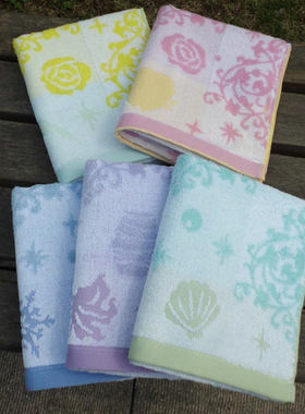 外贸棉质割绒提花大毛巾柔软面巾吸水洗脸巾80X34cm