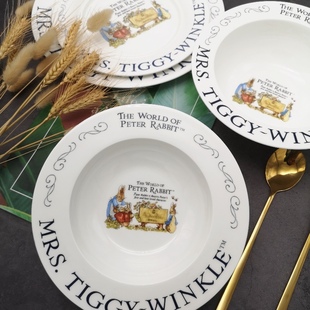 出口骨瓷彼得兔西餐餐具 创意可爱意面盘 菜碗面碗 牛排盘 平盘