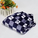 加厚法兰绒睡裤男冬宽松大码中腰直筒加绒青中老年珊瑚绒家居裤