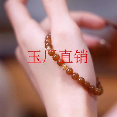 新疆老坑料和田玉且末糖手串小米