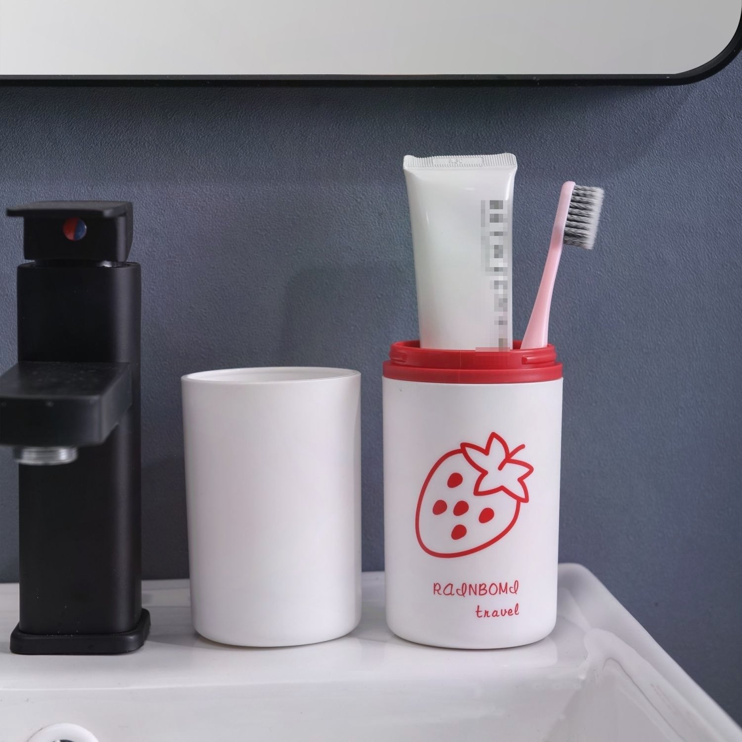 洗漱杯便携式 ins风 牙刷杯 高颜值 带盖加厚 牙杯旅行组合高档漱,家庭/个人清洁工具,洗漱杯,淘宝优惠券,粉丝福利购,淘宝优惠卷