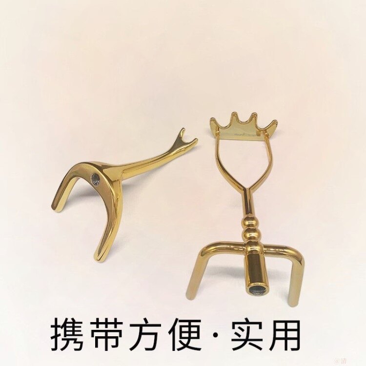 台球斯诺克架杆头新款金属架头猪扒架象鼻架高叉低叉支架杆头配件
