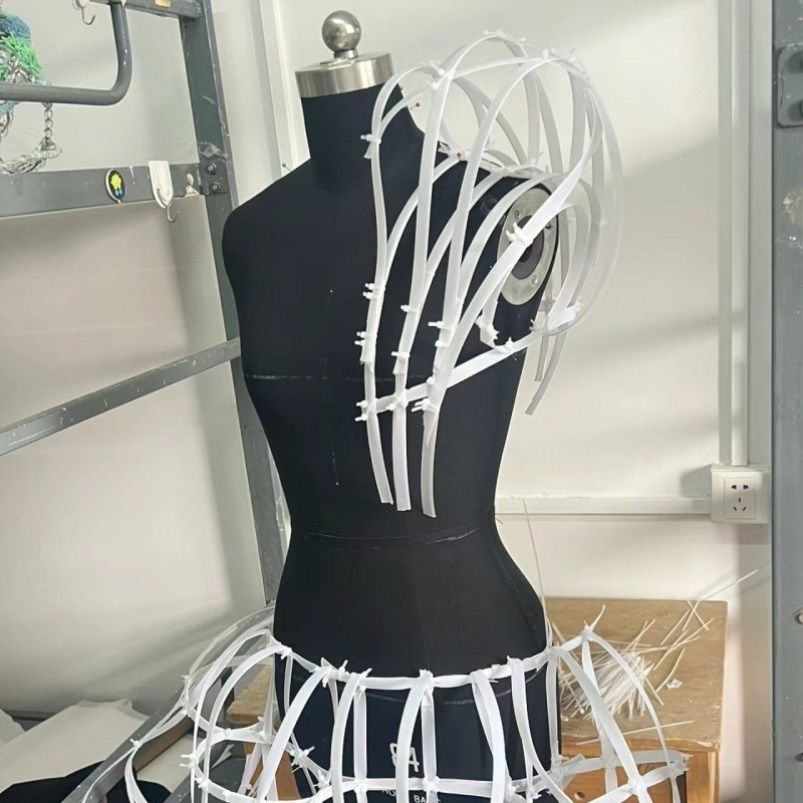 【可缝纫鱼骨】白色服装鱼骨定型条龙骨鱼骨裙撑服设diy造型材料