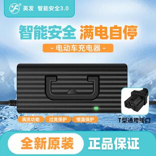英发三轮电动车电瓶充电器60V45AH52安58伏大功率铅酸电瓶通用