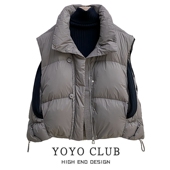 休闲百搭上衣女时尚 品牌折扣胖MM大码 韩版 洋气时髦轻奢高级感马甲