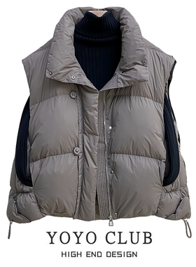 品牌折扣胖MM大码韩版休闲百搭上衣女时尚洋气时髦轻奢高级感马甲