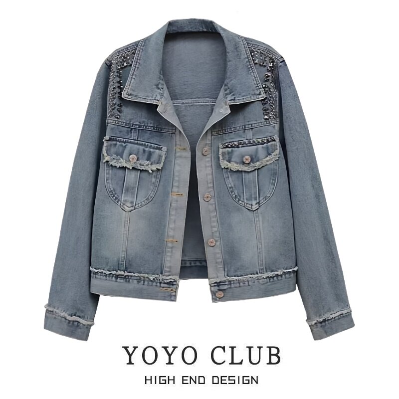 2025毛边设计感百搭夹克上衣女潮