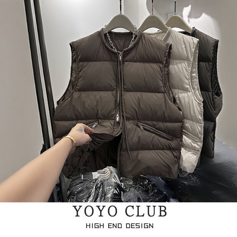 品牌折扣胖MM大码韩版气质高级感马甲2025新款秋冬无袖保暖坎肩女