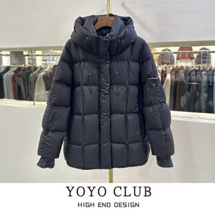 品牌折扣胖MM韩版连帽高级感棉服女2025冬季高端大气上档次外套女