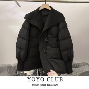 品牌折扣胖MM韩式时髦洋气外套女新款冬2026大码爆款时尚洋气棉服