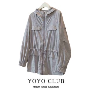 防晒衣 宽松显瘦防紫外线外套女百搭大码 品牌折扣2025年夏季 中长款