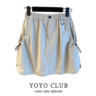 品牌折扣2025年新款美式工装半身裙女运动裙裤复古A字半身裙女潮