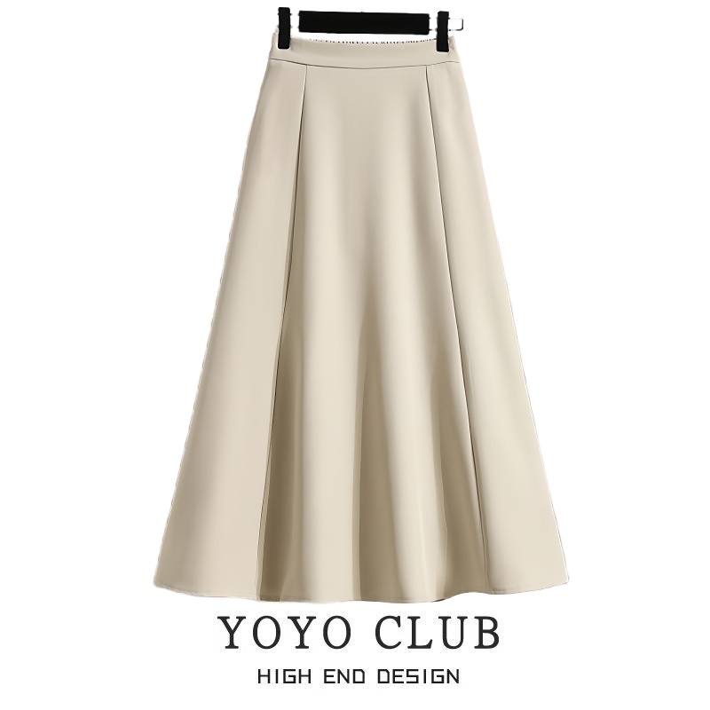 2025新款遮胯显瘦大摆A字裙女潮