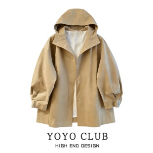 品牌折扣欧货英伦风高级感冲锋衣女2026春季 日常休闲带帽外套 大码