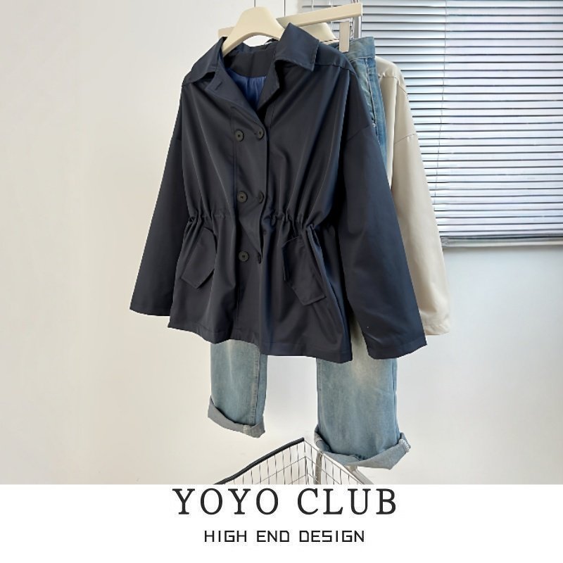 品牌折扣胖MM美式气质设计感外套2025年秋季新款今年流行百搭外套