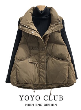 品牌折扣胖MM大码复古中式女马甲2025新款秋季中国风高级感坎肩女