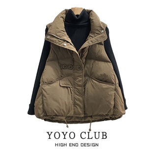 品牌折扣胖MM大码复古中式女马甲2025新款秋季中国风高级感坎肩女