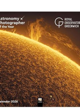 【预售】【Flame Tree】格林威治皇家天文台 年度天文摄影师作品 2026年挂历艺术日历Royal Observatory Greenwich: Astronomy Ph