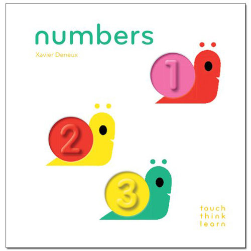 【触摸书】数字英文儿童趣味进口原版书精装【TouchThinkLearn】Numbers Deneux著Chronicle Books出版