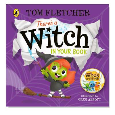 【预 售】你的书中有一个女巫 There's a Witch in Your Book 英文儿童绘本原版图书进口书籍Puffin Fletcher, Tom