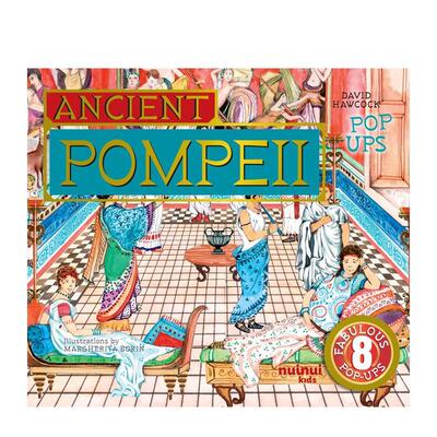 【现货】【古文明立体书】庞贝古城立体书【Ancient Civilisations Pop-Ups】Ancient Pompeii Pop-Ups英文儿童立体David Hawcock