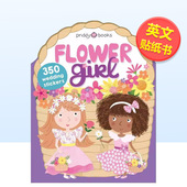 书Roger Flower 贴纸朋友 6岁平装 花姑娘 Girl英文儿童趣味3 预售 Priddy Friends Sticker Books 进口原版