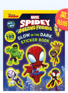 【现货】【DK】【夜光贴纸书】漫威蜘蛛侠和他的神奇朋友英文儿童趣味进口原版外版书平装3-6周岁Marvel Spidey and His Amazing